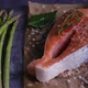 Atlantic salmon steak with ingredients - VideoHive Item for Sale