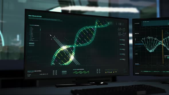 Innovative Medical Software For DNA Srand Model Visualisation At Clinic alt