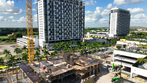 Construction At Downtown Doral Miami Fl