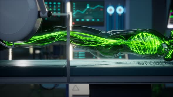 Science Anatomy Scan of Human Blood Vessels alt