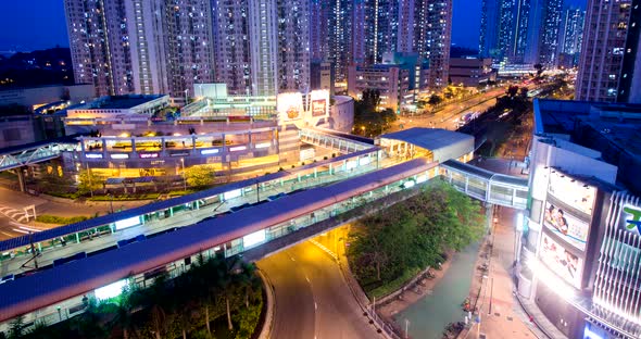 Timelapse of Hong Kong residential district