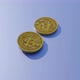 Two bitcoins falling - VideoHive Item for Sale