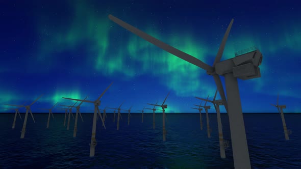 Wind Turbines Time-lapse alt