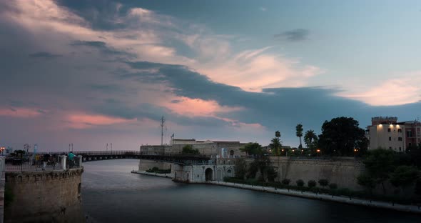 Time lapse of Aragonese castle