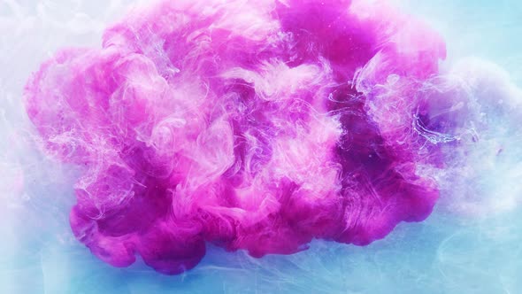 Ink Water Magenta Pink Smoke Cloud