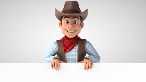 10 cartoon Cowboys