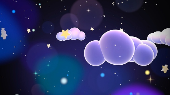 Magic Clouds And Stars