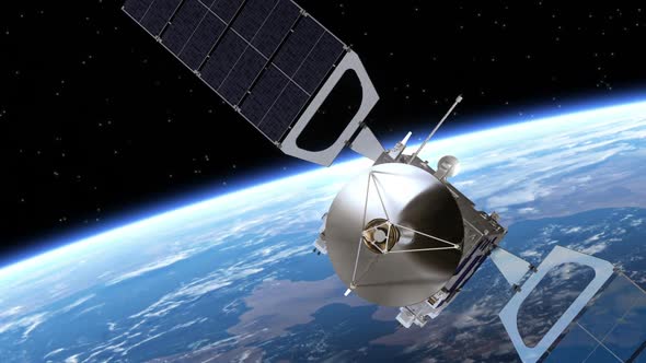 Satellite Deploys Solar Panels