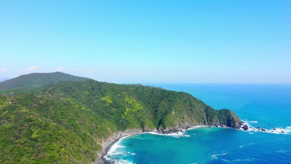 beautiful natural coastline with turquoise water