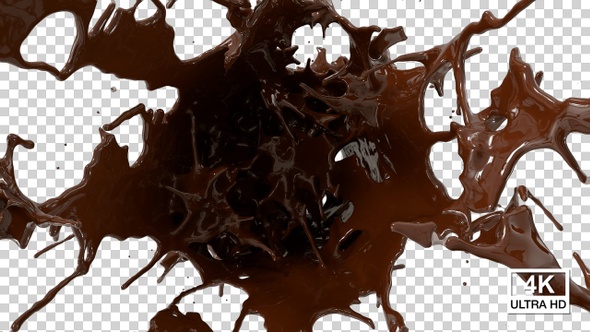 Hot Melted Chocolate Splash Explosion 4K alt