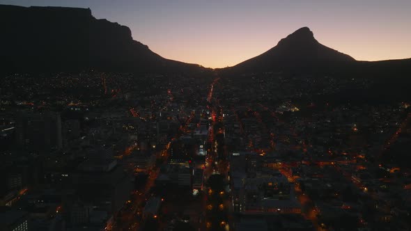 Evening Aerial Panoramic Footage of Urban Neighbourhood