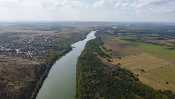 Bend of the Big River Aerial View