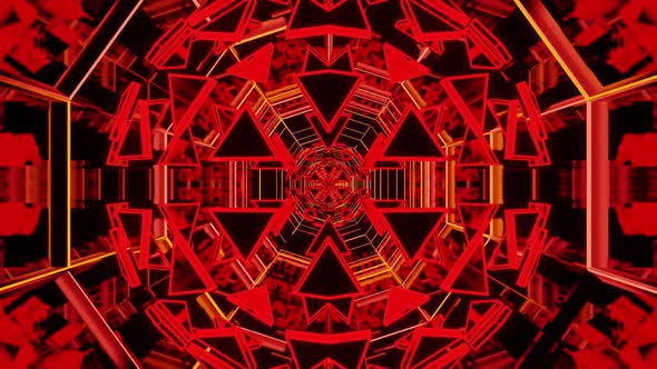 New Red Fire Party Travel Tunnel Background Vj Loop HD