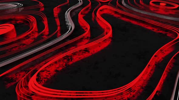 Neon Lava Stripes Vj Loop HD