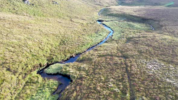 Beatiful Stream Flowing From the Mountains Surrounding Glenveagh National Park County Donegal