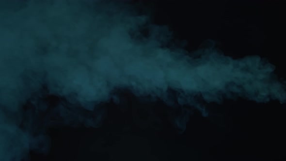 Smoke texture over blank black background. Mystical steam at night.