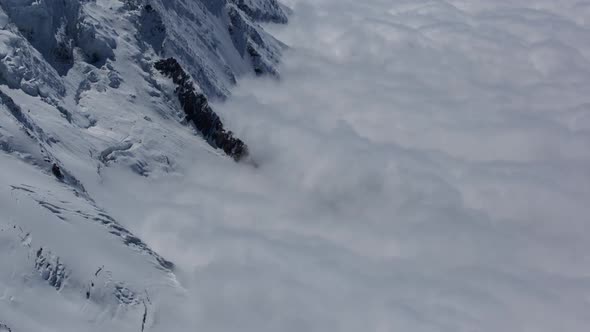 mont blanc alps france mountains snow peaks ski timelapse