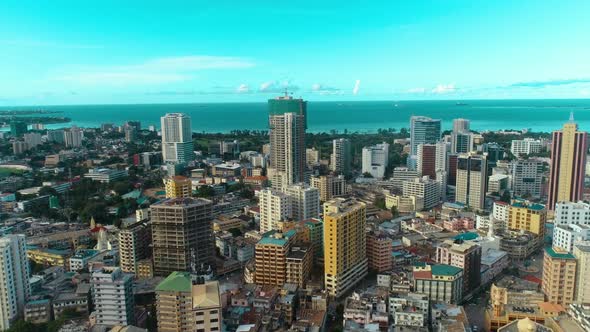 aerial view of the city of dar es salaam