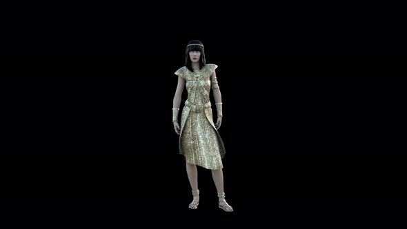 Cleopatra Isis - Ancient Egyptian God 4K