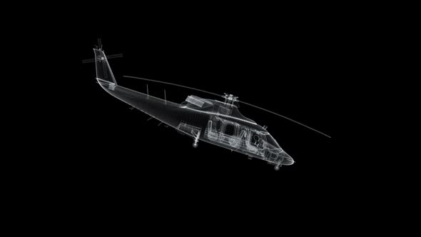 Helicopter Wireframe