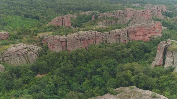 Natural red rocks in belogradchik