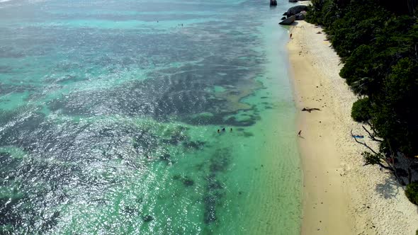 La Digue Seychelles Tropical Beach During a Luxury Vacation in the Seychelles