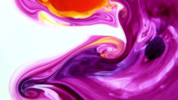 Abstract Bright Colours Paint Spreading Texture  alt