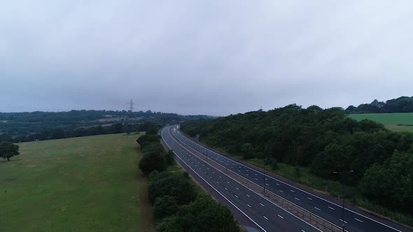 Aerial Highway Of Neighbourhood 4k