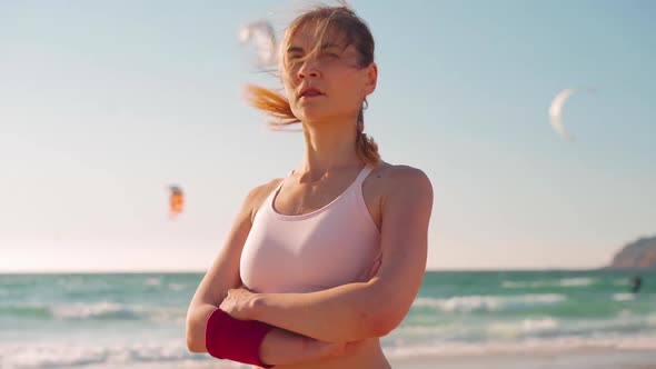 Athletic Woman Portrait Outdoor