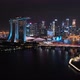 Hyperlapse time-lapse of Singapore cityscape view at Marina Bay at night. Singapore city landmark - VideoHive Item for Sale