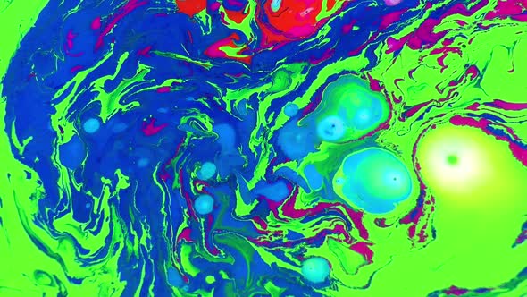 Psychedelic Spreading Paint Swirling And Explosion alt