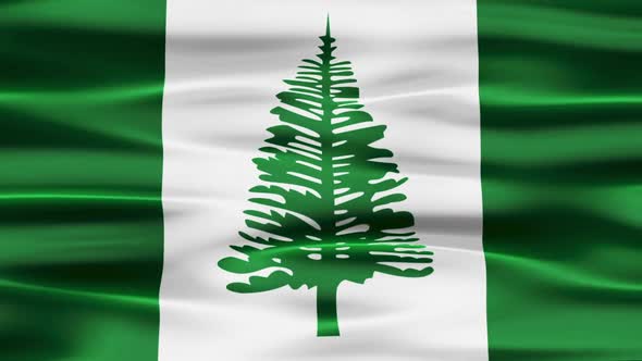 Norfolk Island Flag Waving