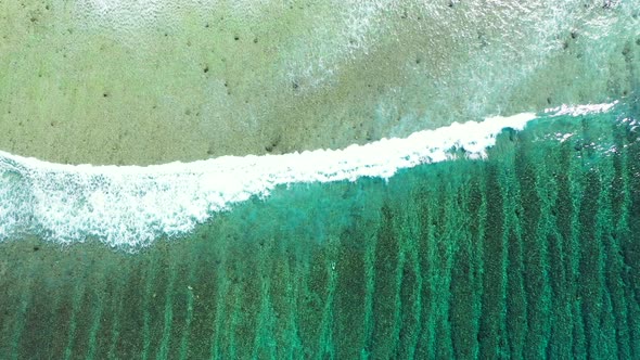 Luxury above abstract shot of a paradise sunny white sand beach and turquoise sea background in best