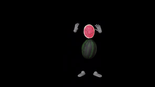 Cartoon Watermelon Dance II