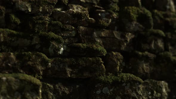 Closeup of Old Stone Wall