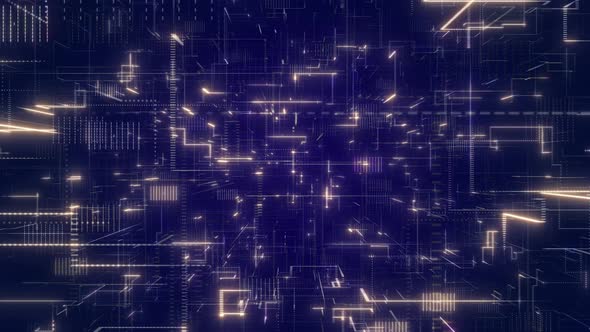Grid Sci-Fi Background 4k