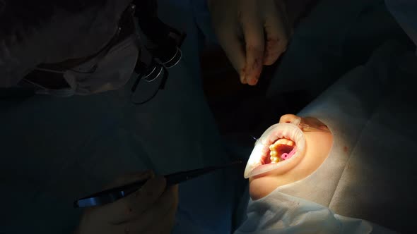 Surgical Operation in Modern Dental Clinic