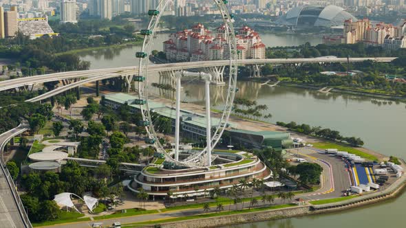 Time Lapse of the Singapore ferris wheel
