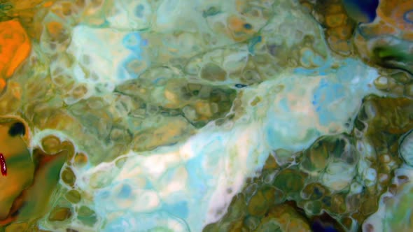 Colorful Chaos Ink Spread In Liquid Paint alt