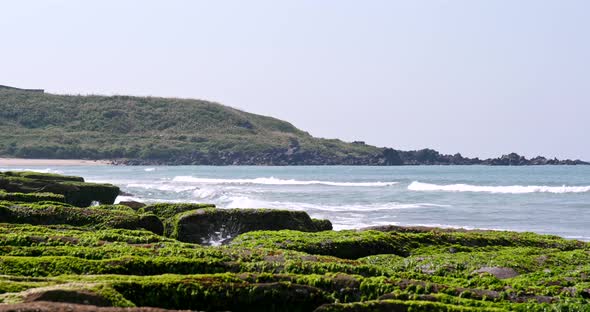 Laomei green Reef in Taipei city of Taiwan