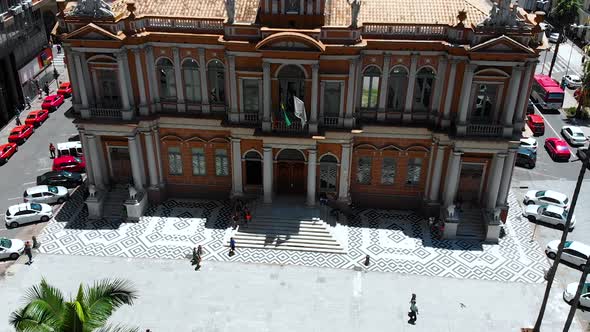 City Hall, November fifteenth square (Porto Alegre, Brazil) aerial view