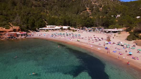 Benirras beach in Ibiza, Spain