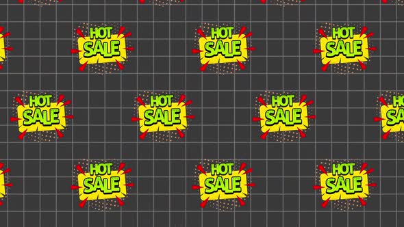 Hot Sale Comic Sticker Animation Background