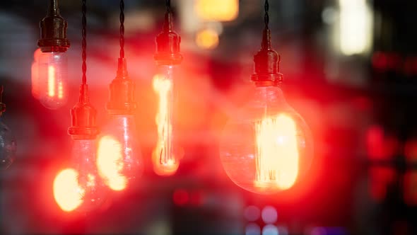 Old Retro Vintage Incandescent Light Bulb alt