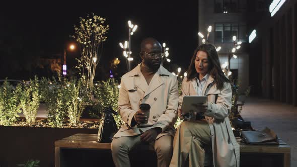 Two Colleagues In Evening