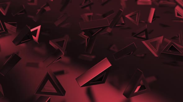 Abstract 3D Triangles Background