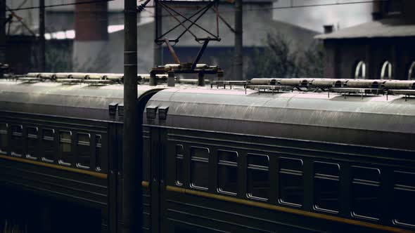 Old Soviet Electrical Train Staition alt