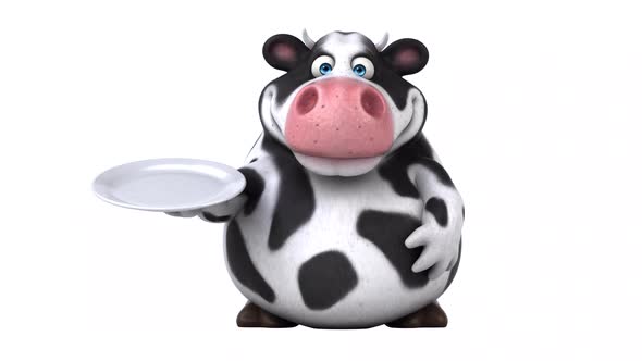 Fun cow - 3D Animation with alpha