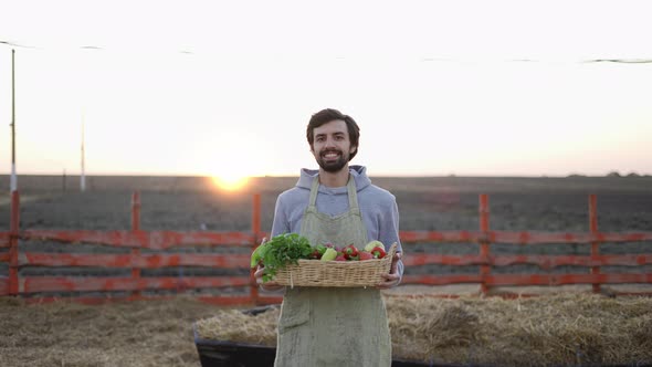 The Concept of Biological Bio Products Bio Ecology Grown By Own Hands Vegetarians Salads Healthy