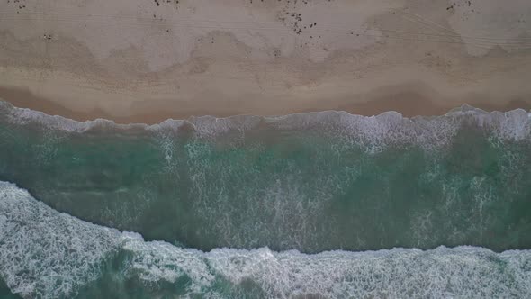 Aerial Drone Footage of Trigg Beach, Perth, Western Australia at sunset